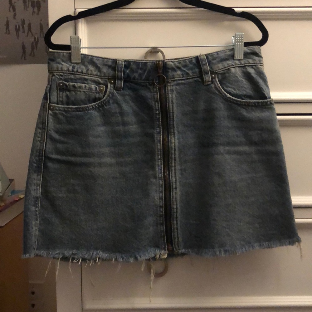 Free People Zip it Up MiniSkirt